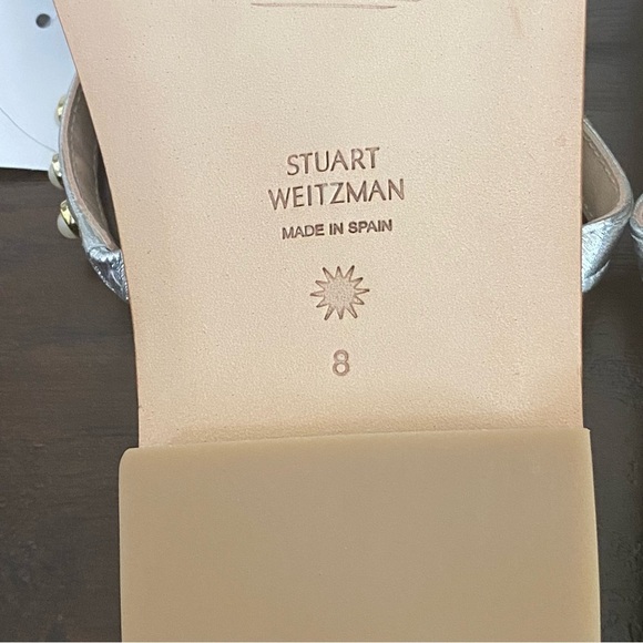 New with box Stuart Weitzman strap flat sandals women’s size 8 B - Picture 6 of 8